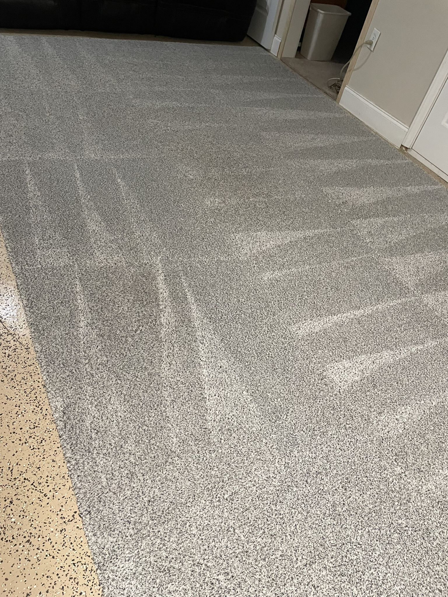 Sevierville carpet cleaning service refreshing wall-to-wall carpet in a family home