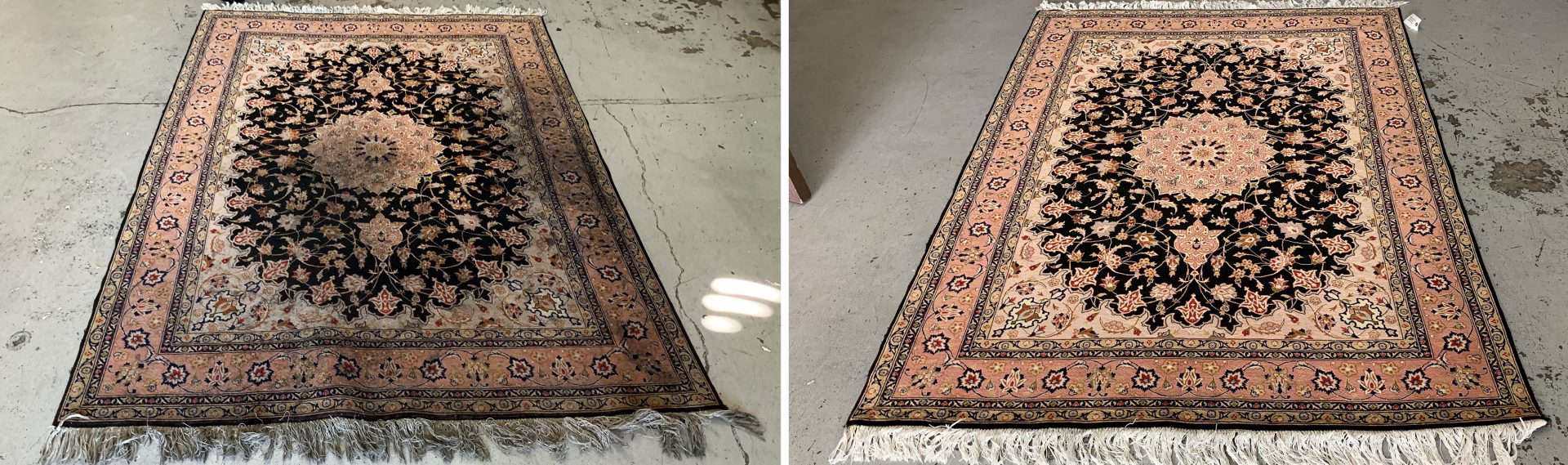 Area rug cleaning near you using gentle, color-safe solutions to remove dust and stains from woven and oriental rugs.